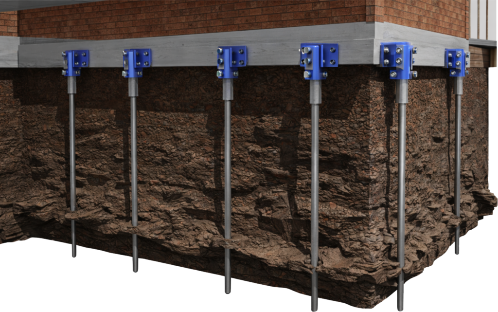 Resistance piles to provide deep structural support